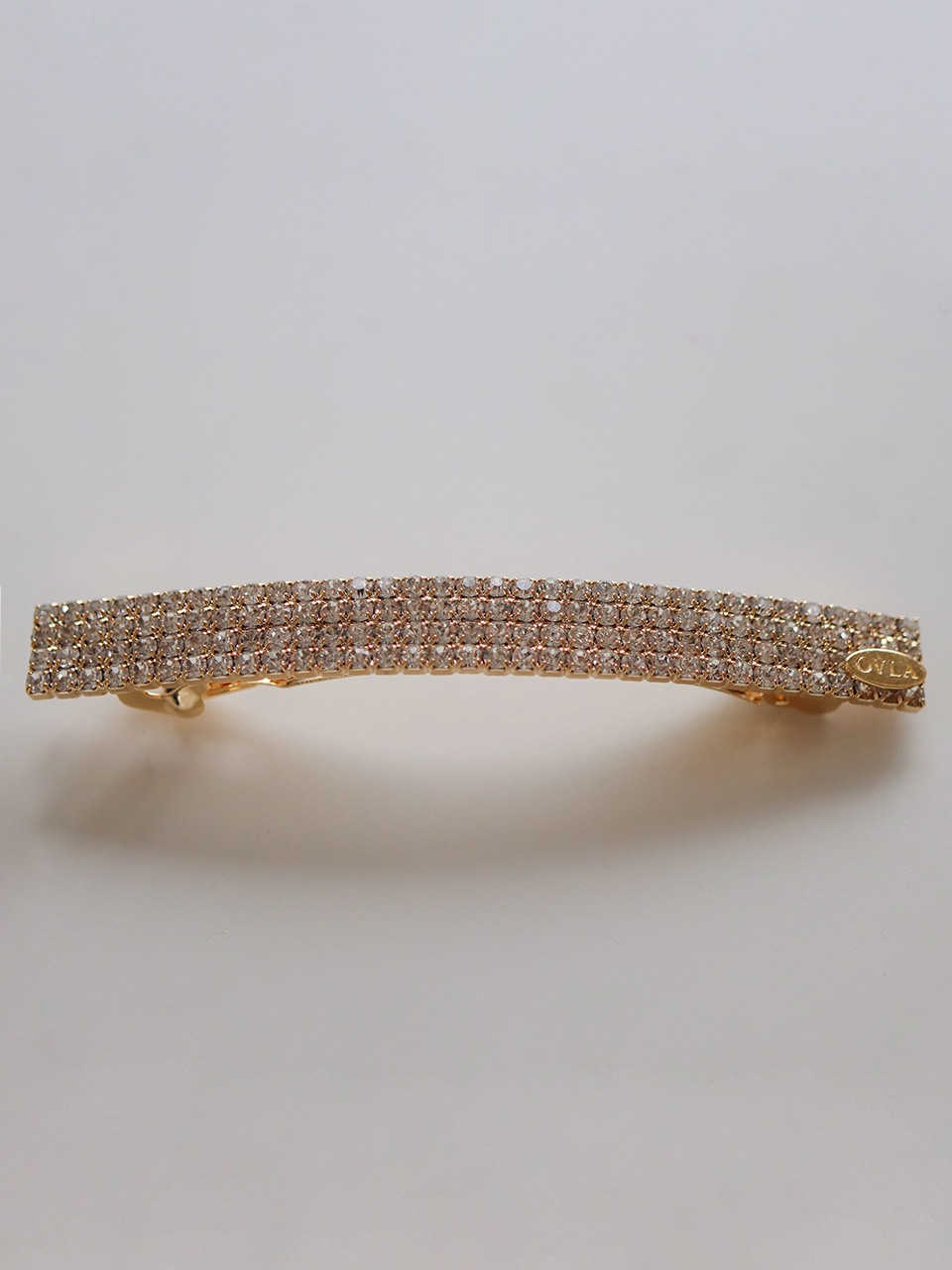 Crystal only square line hair pin