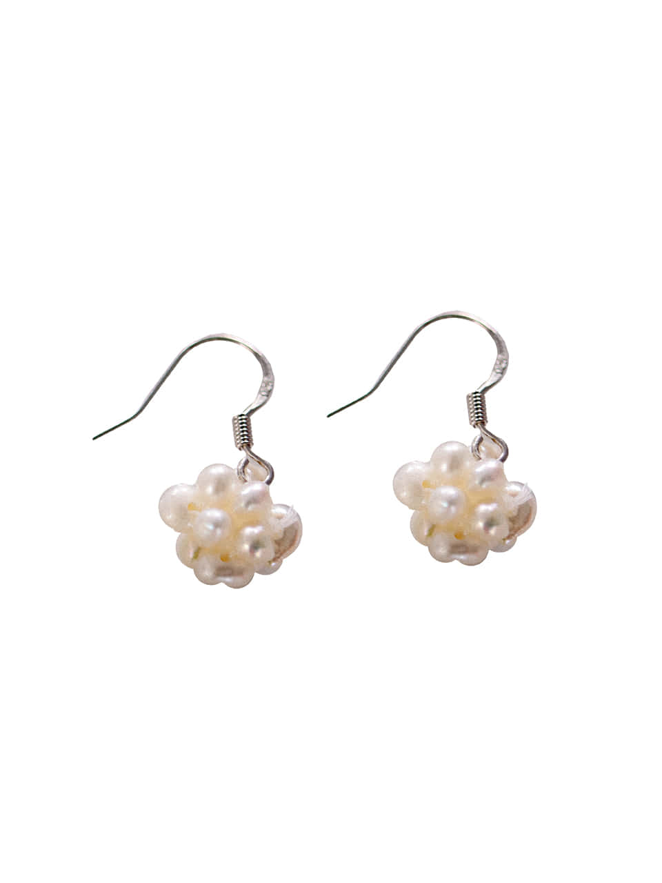 petit handmade natural pearl drop earring (2color)