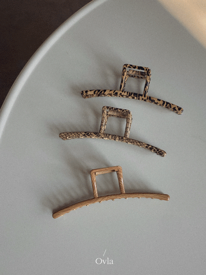 bar type steel hair clip
