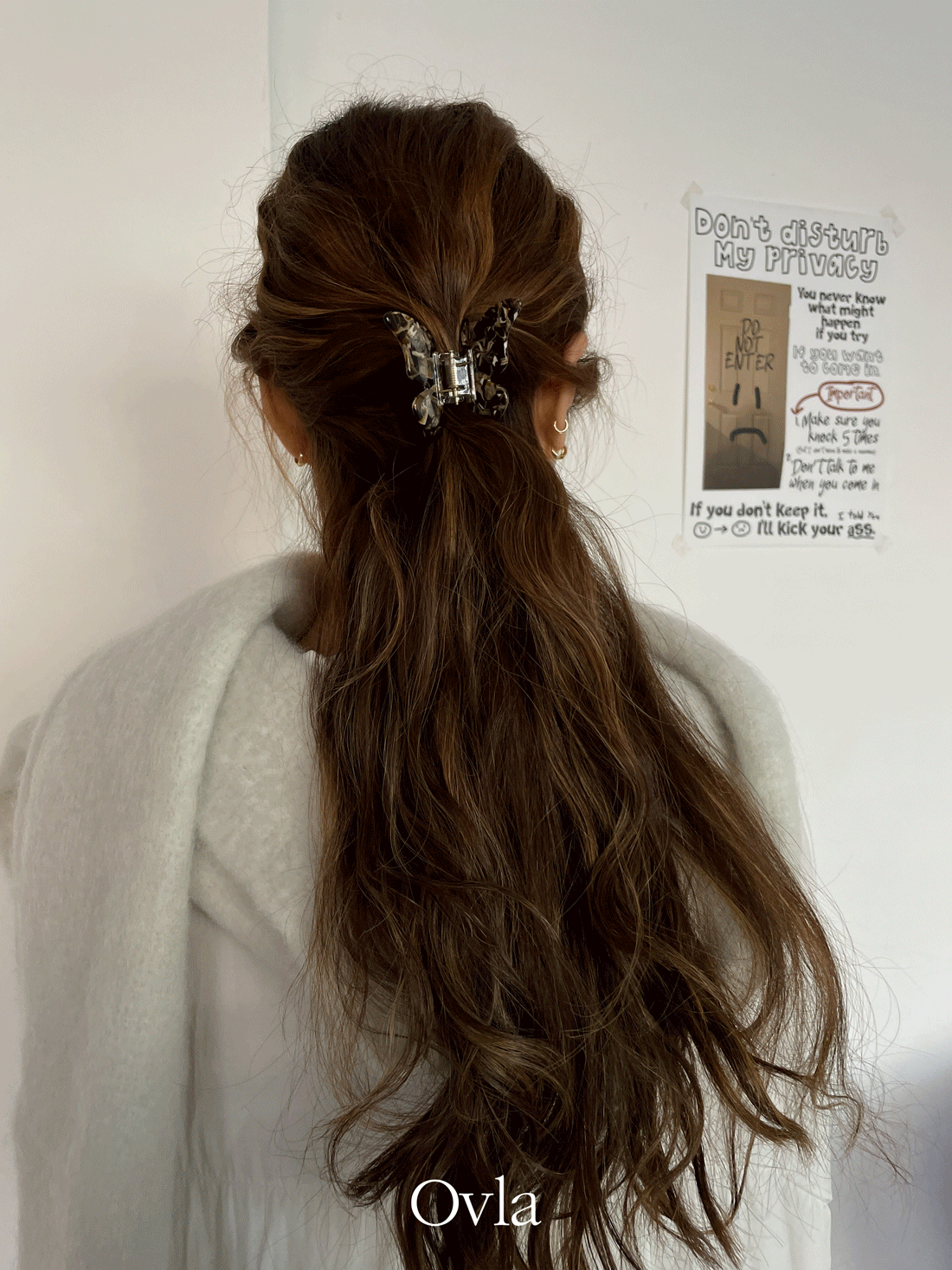 [Ovla] butterfly hair clip (001)