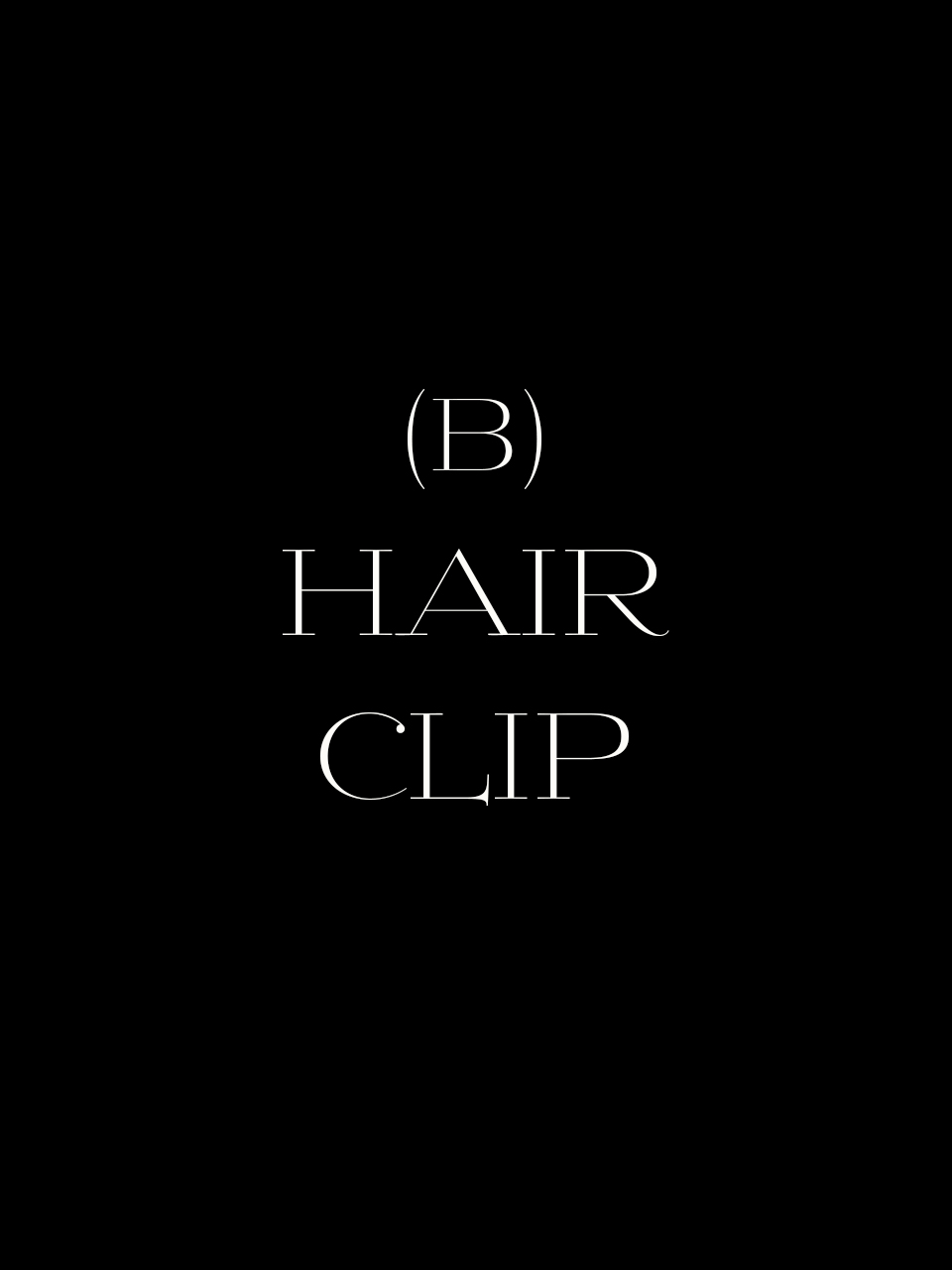 SAMPLE SALE - HAIR CLIP (B)