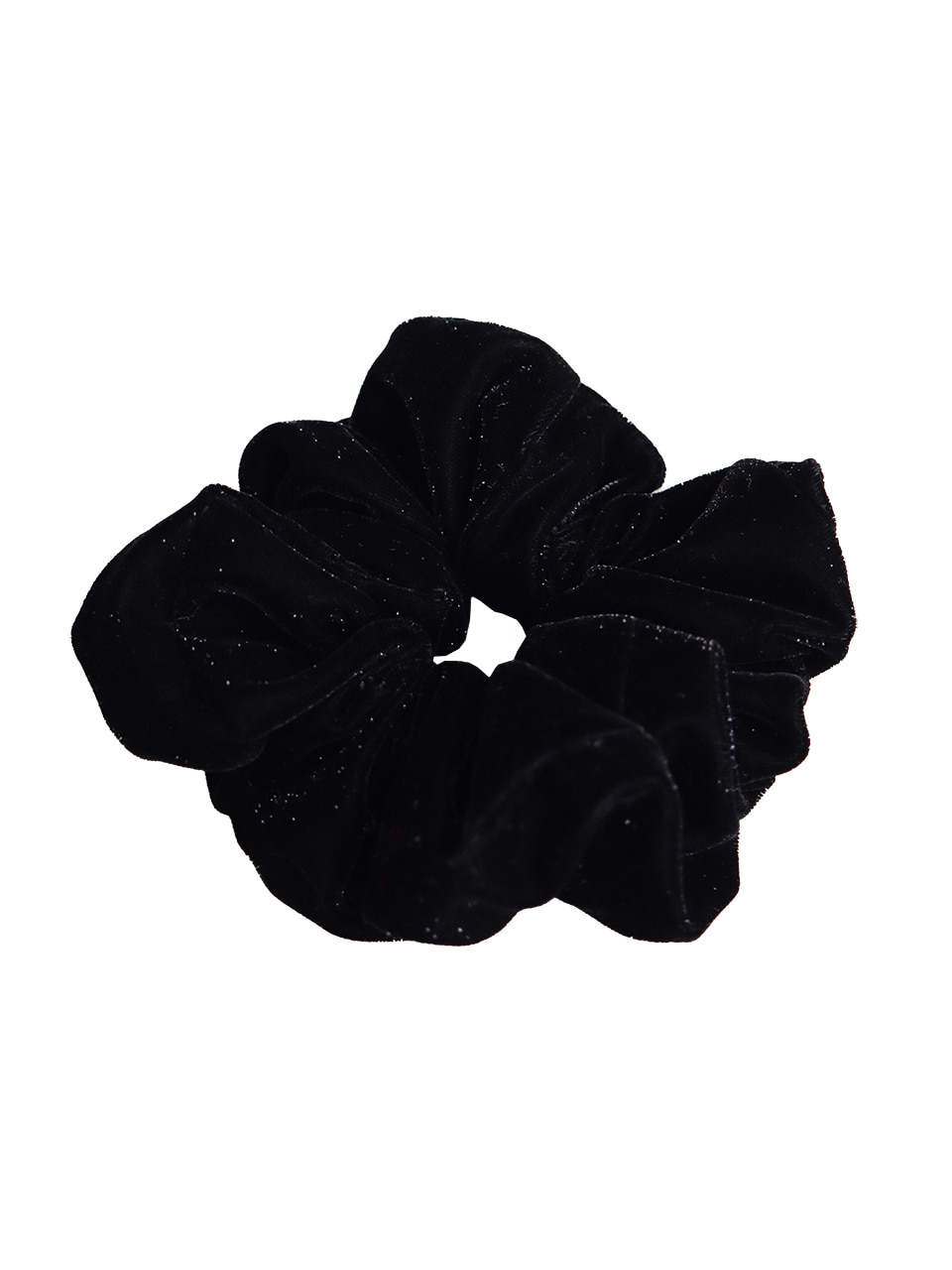 Universe mood black velvet scrunchie