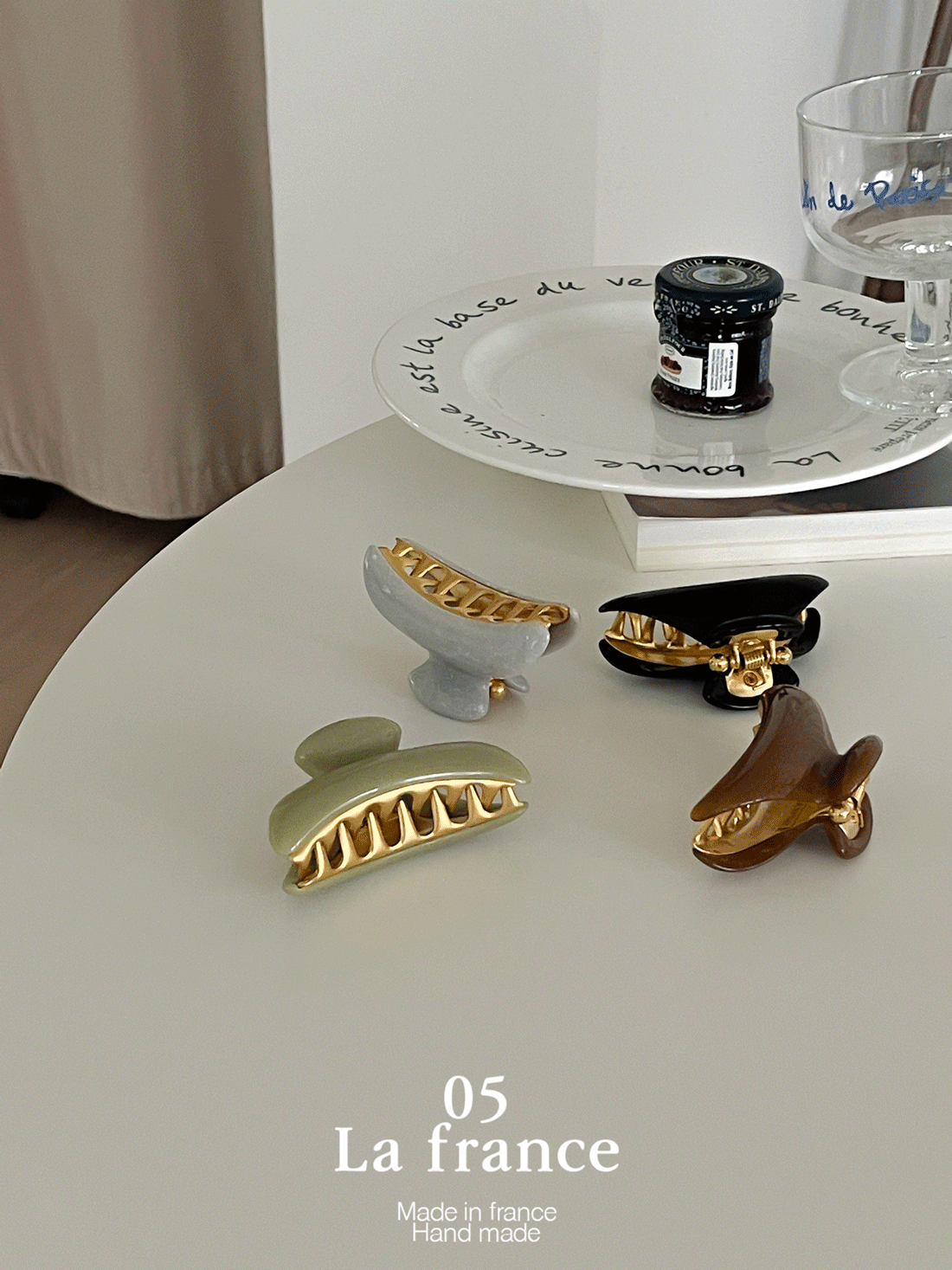 [Italy made] edge volume gold body hair clip (mini) (4 color)